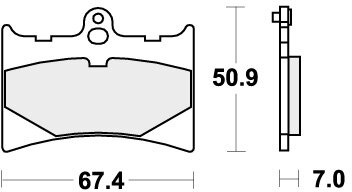 601RST BRAKE PADS SINTER SPORT
