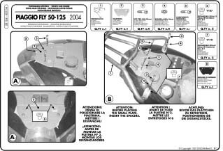 SR104-MONORACK PIAGGIO FLY 50-125
