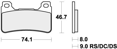 809RST BRAKE PADS SINTER SPORT