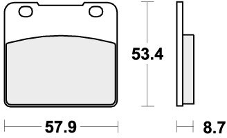 577HF BRAKE PADS ORGANIC
