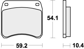 523HF BRAKE PADS ORGANIC