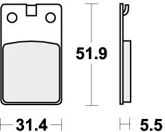 595HF BRAKE PADS ORGANIC