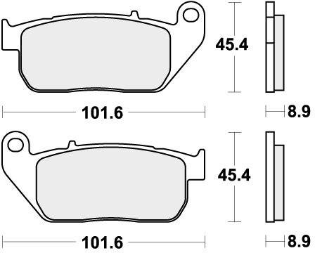 807HCT BRAKE PADS ORGANIC