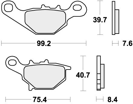 702HF BRAKE PADS ORGANIC