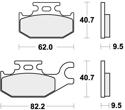 754PSI BRAKE PADS SINTER