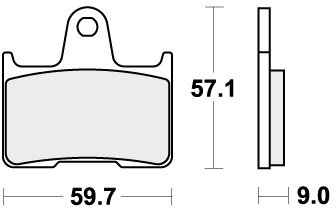 765HF BRAKE PADS ORGANIC