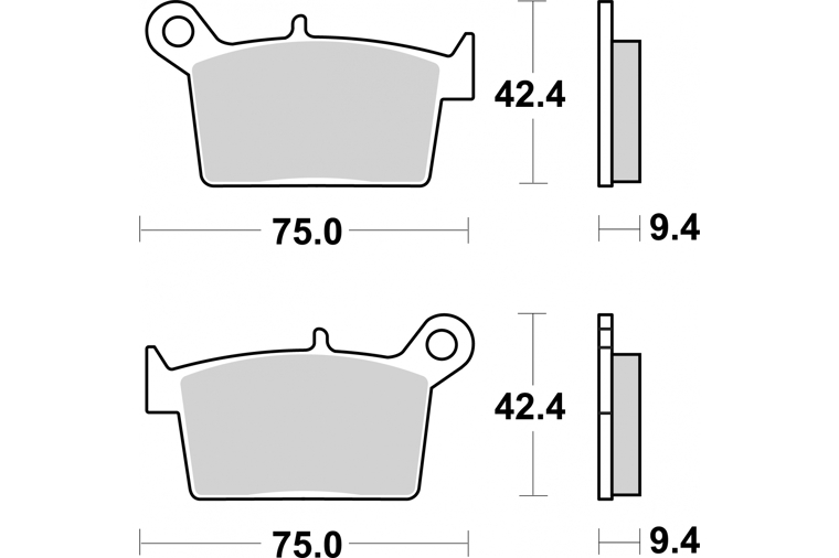 998HF BRAKE PADS ORGANIC