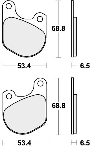 537H.CT BRAKE PADS ORGANIC