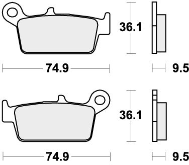 604HF BRAKE PADS ORGANIC