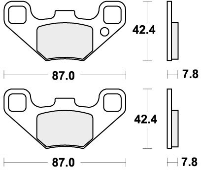 905ATS BRAKE PADS SINTER