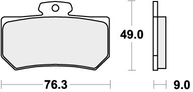 720RQ BRAKE PADS ORGANIC RACING