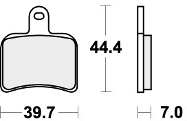 719RST BRAKE PADS SINTER SPORT