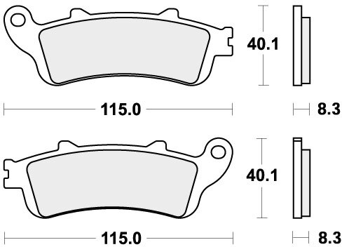 736HF BRAKE PADS ORGANIC