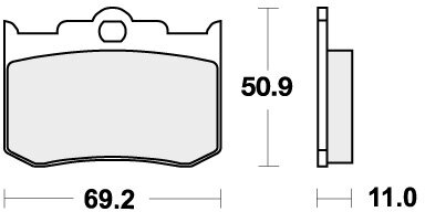 662HF BRAKE PADS ORGANIC