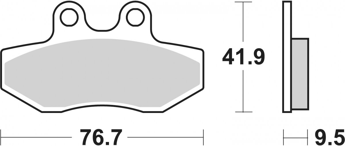 190MS BRAKE PADS SINTER