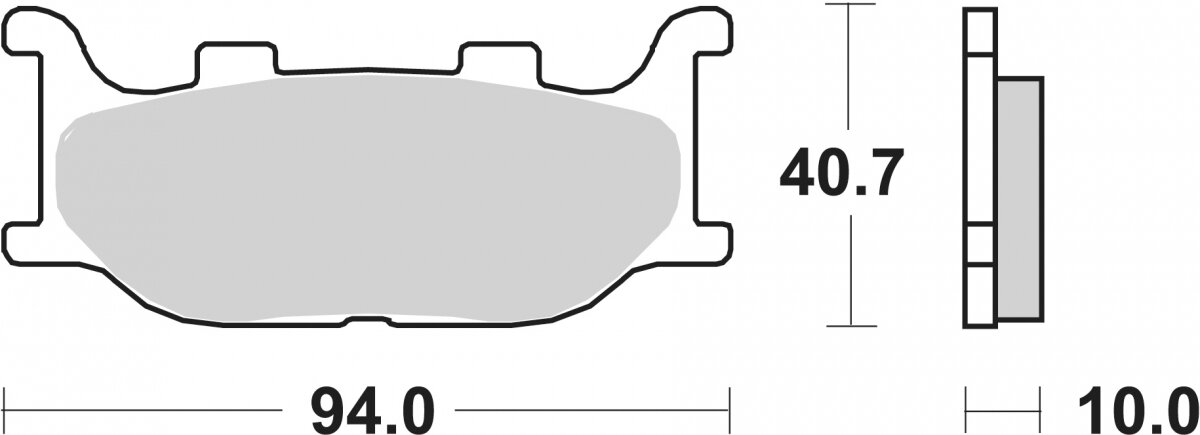 128HF BRAKE PADS ORGANIC