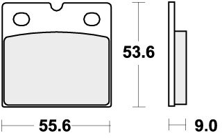 506DS-1 BRAKE PADS SINTER RACING