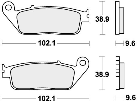 630HF BRAKE PADS ORGANIC