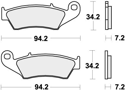 694HF BRAKE PADS ORGANIC