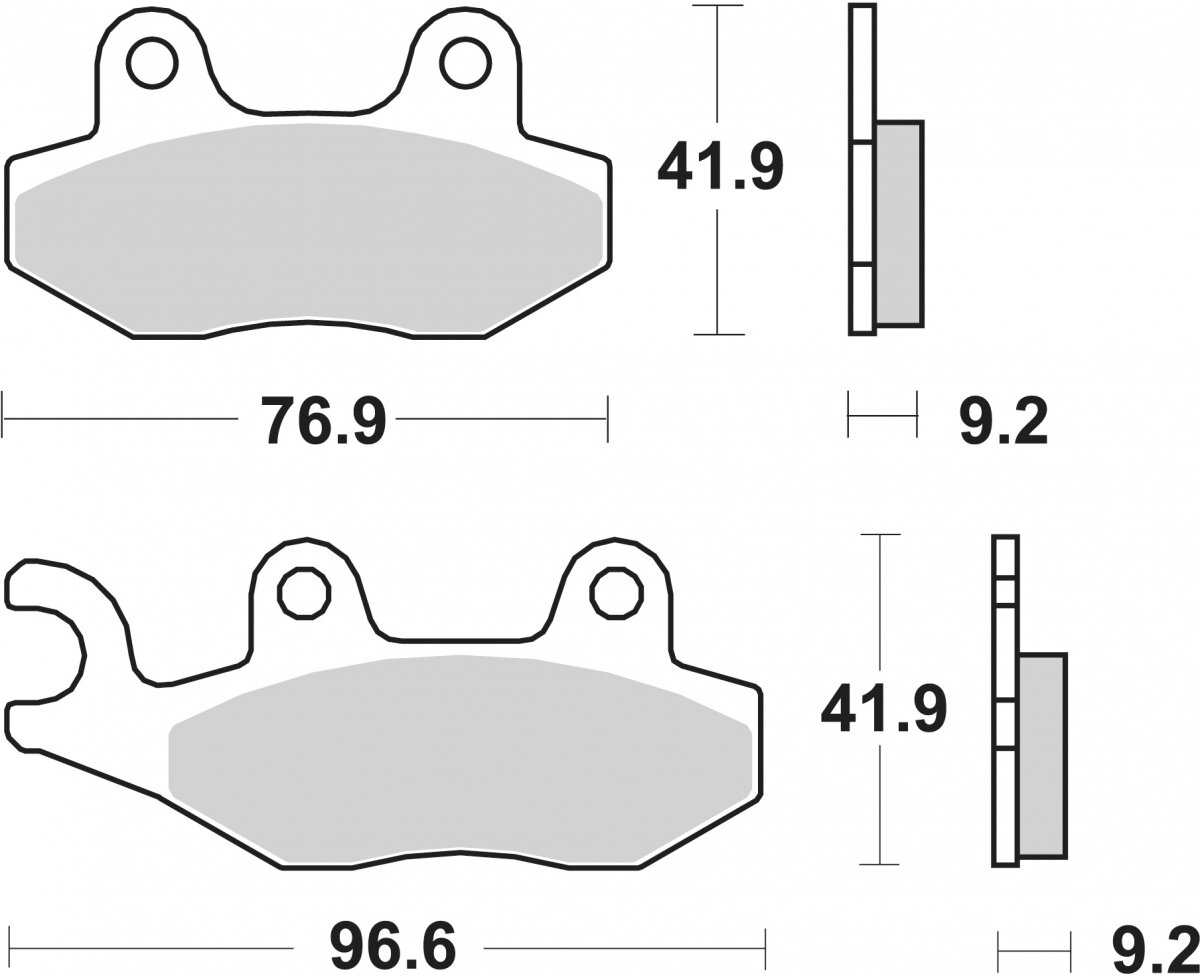 163HF BRAKE PADS ORGANIC