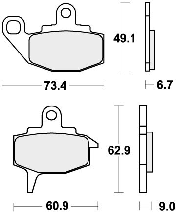 602HF BRAKE PADS ORGANIC