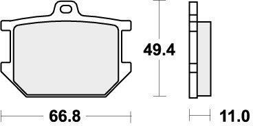 507HF BRAKE PADS ORGANIC