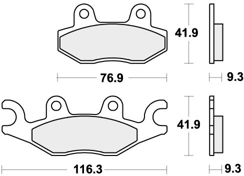 878HF BRAKE PADS ORGANIC