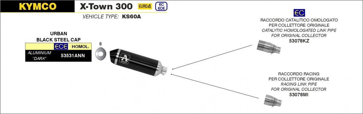 URBAN ALUMINIUM DARK WITH DARK END CAP