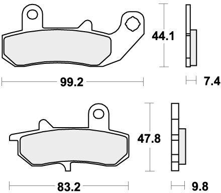 635HF BRAKE PADS ORGANIC