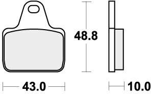 805DS-2 BRAKE PADS SINTER RACING