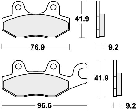 688HF BRAKE PADS ORGANIC