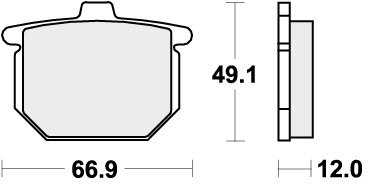 508HF BRAKE PADS ORGANIC