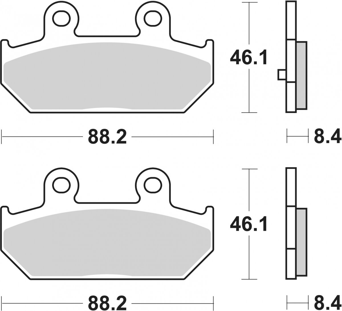 182MS BRAKE PADS SINTER