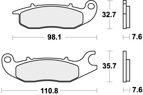 797RSI BRAKE PADS SINTER RACING