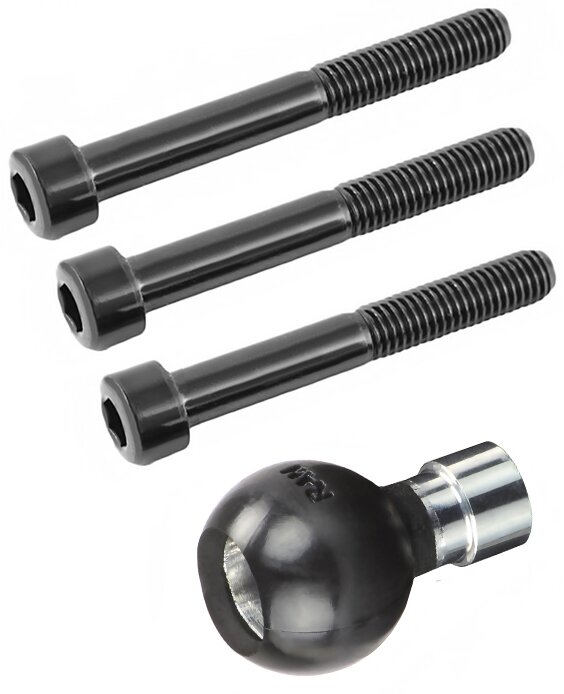 Ram B-367U Kroonplaatbout M8 Bol 1 inch