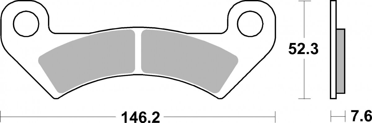 912ATS BRAKE PADS SINTER