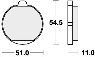 530HF BRAKE PADS ORGANIC