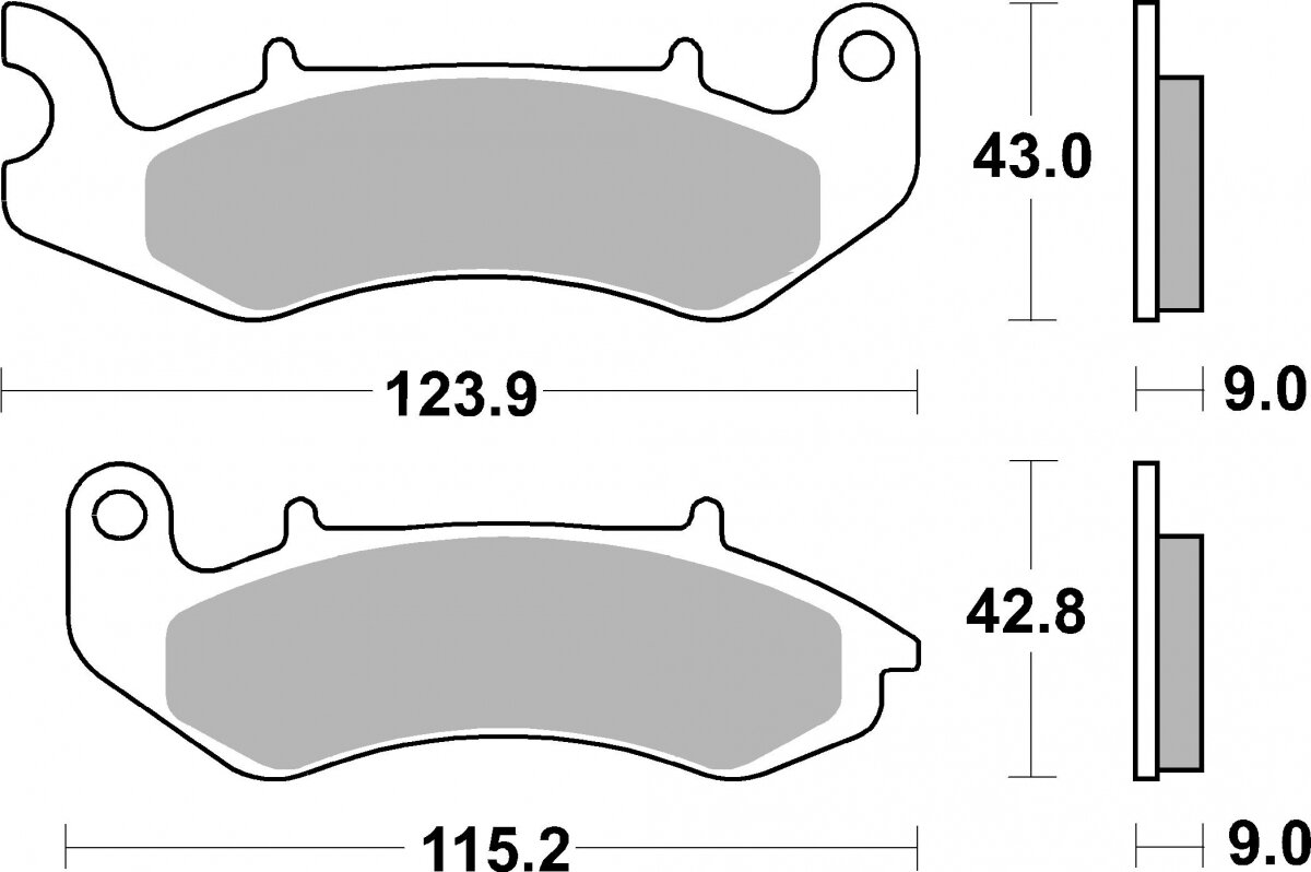 232HF BRAKE PADS ORGANIC