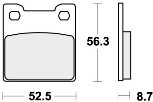 701HF BRAKE PADS ORGANIC