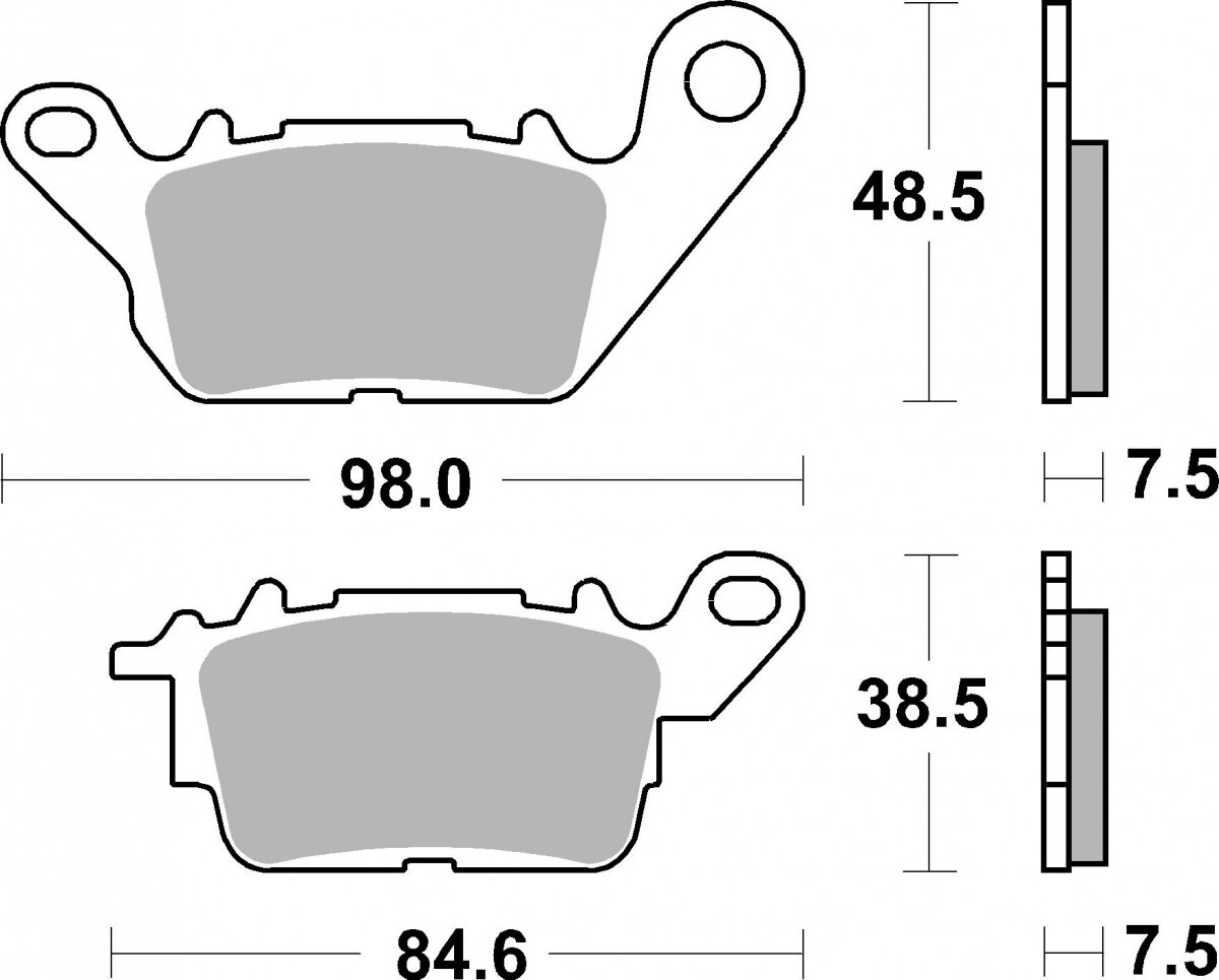226CT BRAKE PADS ORGANIC