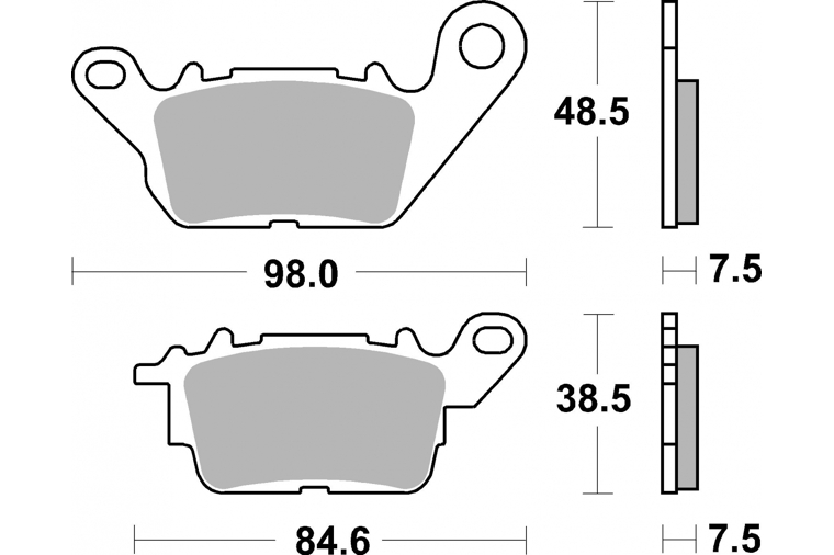 226CT BRAKE PADS ORGANIC