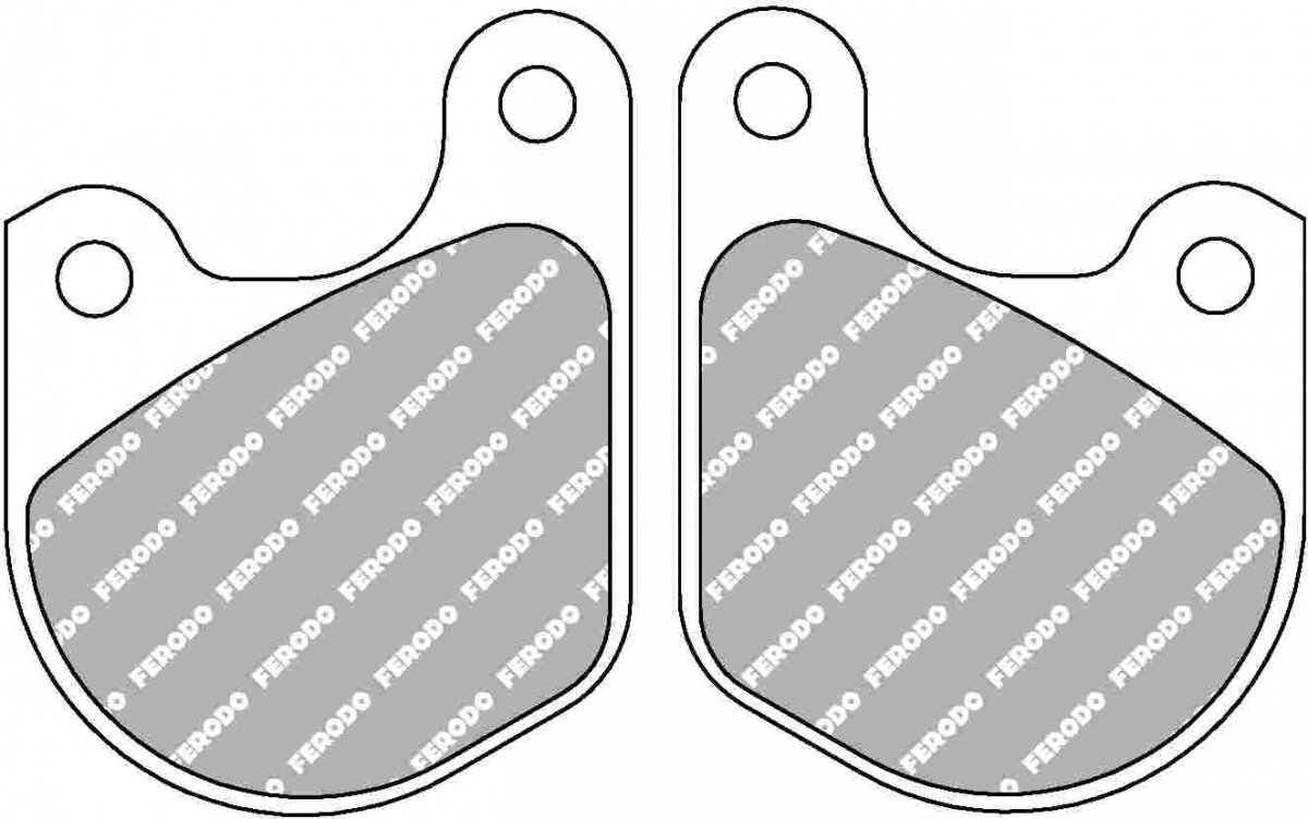 FDB333PRP BRAKE PADS POLISHED ROTOR