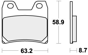 770LS BRAKE PADS SINTER