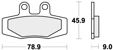 621HF BRAKE PADS ORGANIC