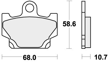 550HF BRAKE PADS ORGANIC