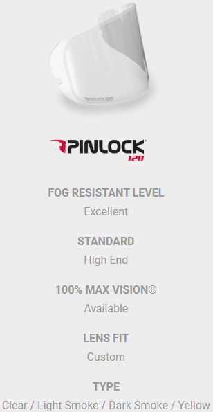 HJC Pinlock Lens 120 RPHA 11/RPHA 70