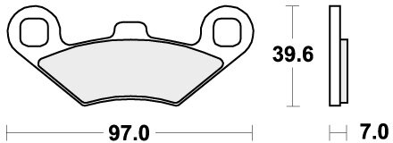 716HF BRAKE PADS ORGANIC