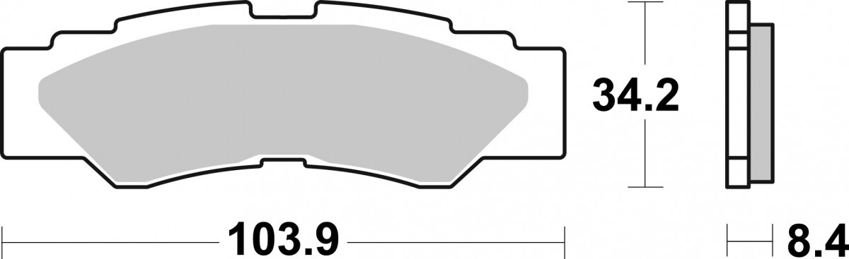 980SI BRAKE PADS SINTER
