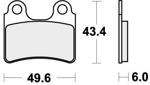 802RSI BRAKE PADS SINTER RACING