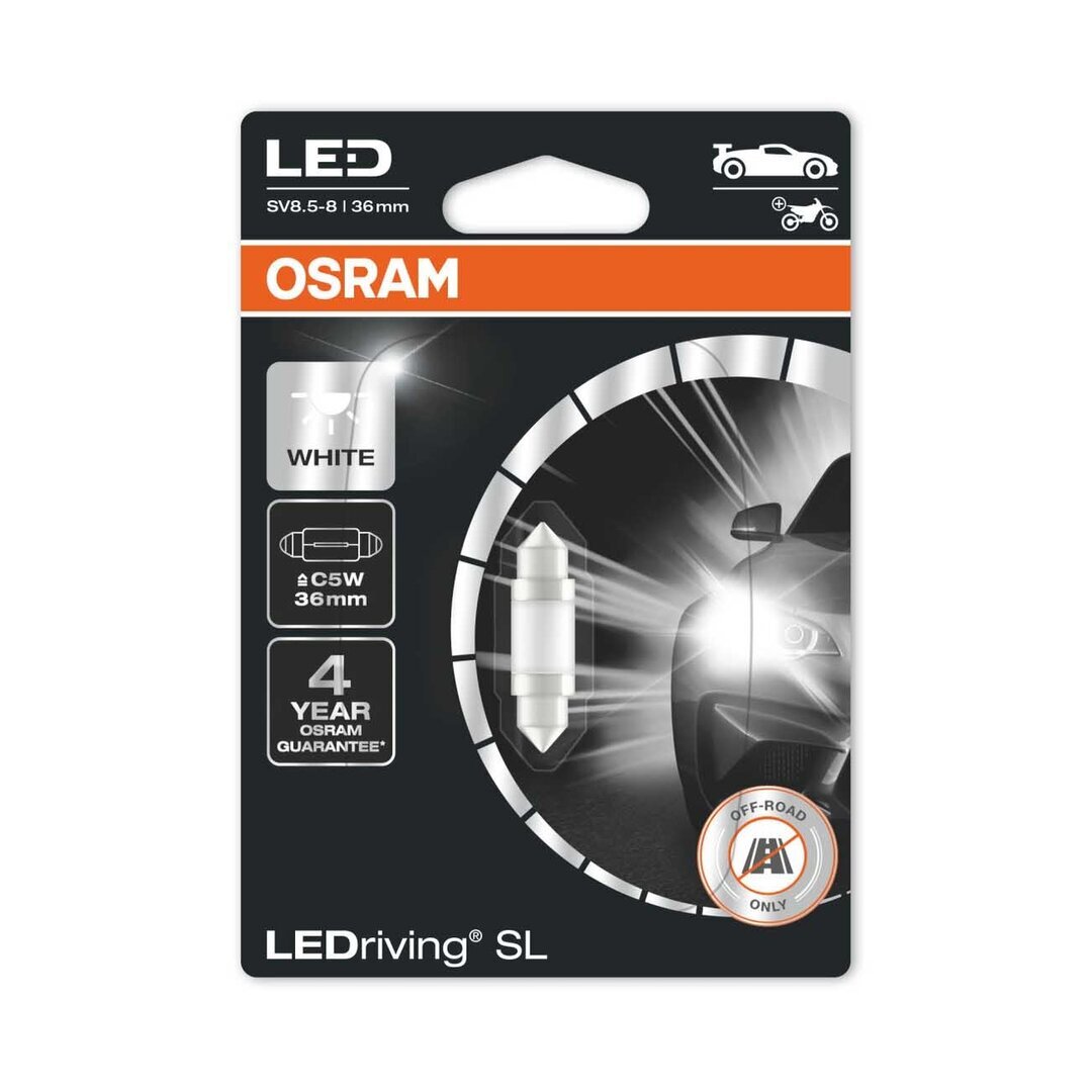 12V 1W SV8,5D/C5W LED BULB